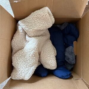 Cozy Sherpa and Blue Winter Jackets